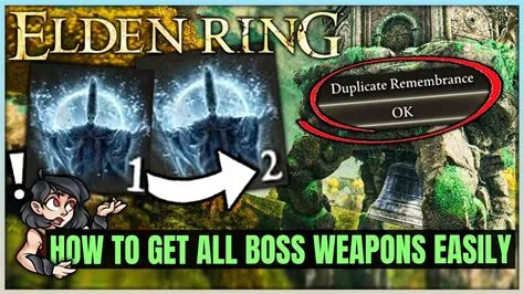 Can you duplicate weapons in elden ring?