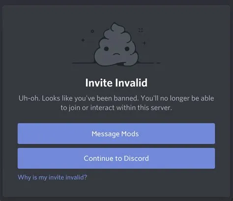 What happens when you get banned from a server?