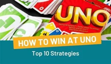 Is there a trick to winning uno?