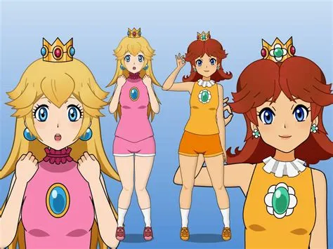 Is peach taller than daisy?