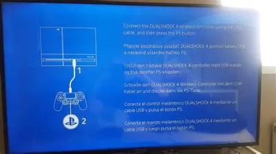 How do i connect my usb to my press ps button on ps4?