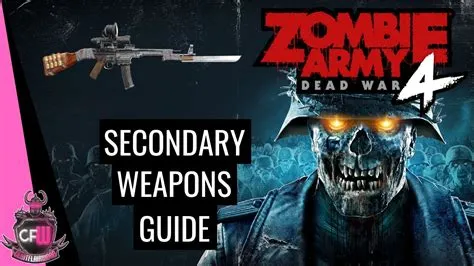 What is the best secondary in zombie army?