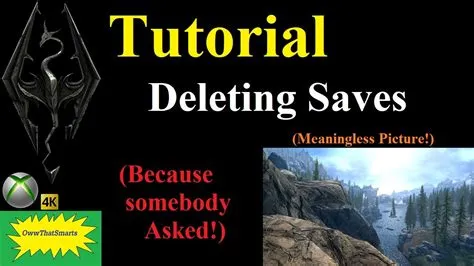 Is there a way to mass delete saves in skyrim?