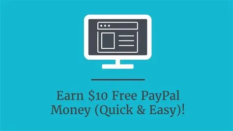 How to get 10 for free on paypal?