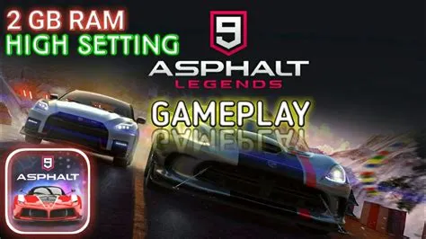 Can i play asphalt 8 on 2gb ram?