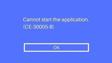 What is error code ce 300058?