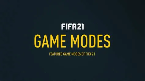 What is the most popular game mode in fifa 21?