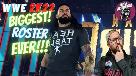 Will wwe 2k22 have the biggest roster?