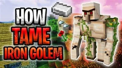 Can you tame iron golem?