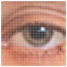 How many pixels can the human eye see per inch?