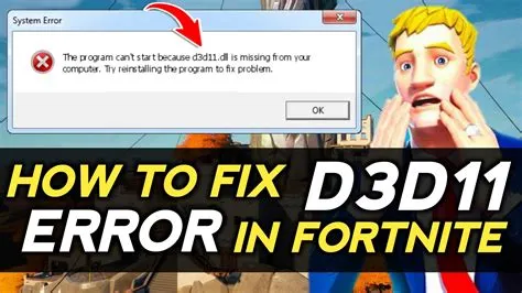 What is d3d11 error fortnite?