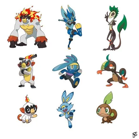 What are the gen 3 starter types?