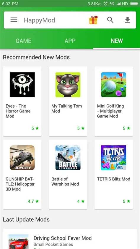 Is happymod on android?