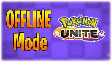 Did pokémon unite remove offline mode?