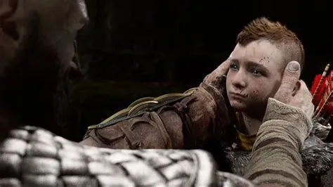 Does atreus leave at the end of god of war?