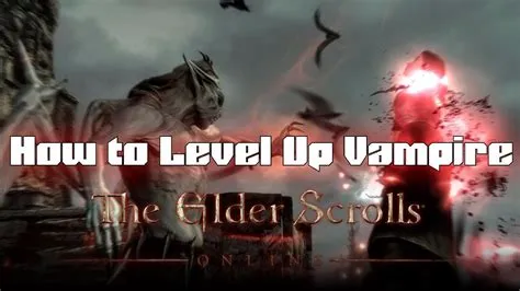 How many levels are in vampire in eso?