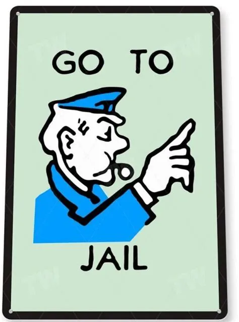 How do you play monopoly go to jail?