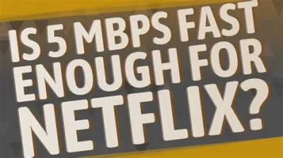 Is 250 mbps fast enough for netflix?