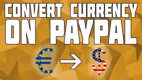 How do i convert currencies to paypal?