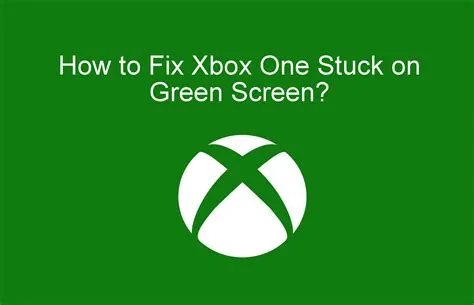 How do i reset my xbox one stuck on the green loading screen?