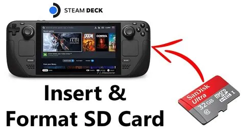 What sd card format for steam deck?