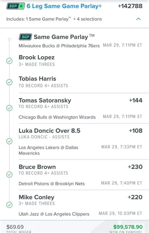 Do you win on a partial parlay?