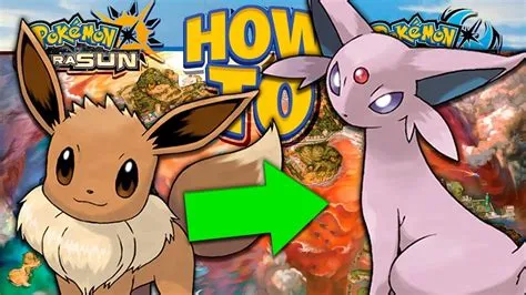 Can you still evolve eevee into espeon?