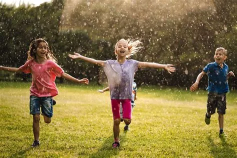 Can my 1 year old play in the rain?