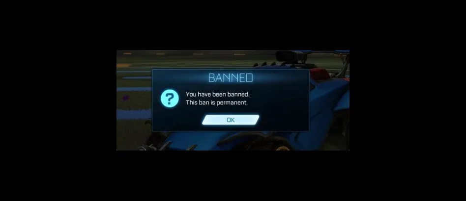 What is the first ban on rocket league?