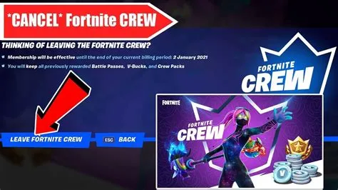 Can you cancel fortnite?