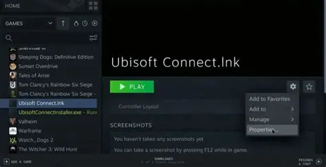 How do i connect ubisoft to steam?