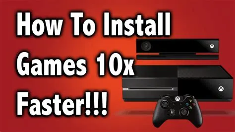 Do games install faster when the console is on or off?