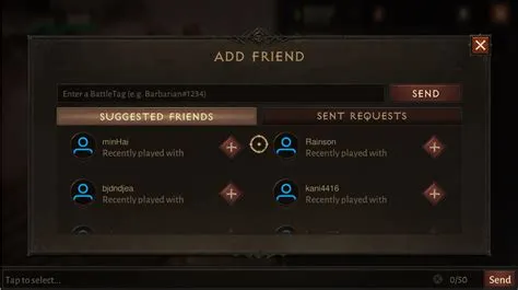 Where is my battletag in diablo immortal?