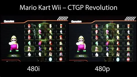 Is 480p better than 480i wii?