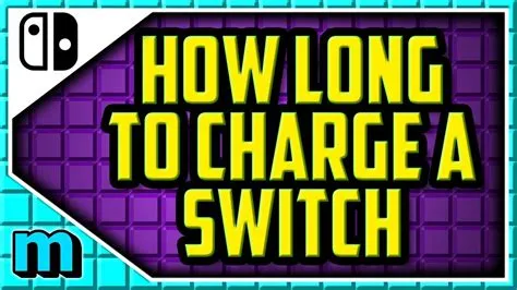 Why does it take so long to charge a dead switch?