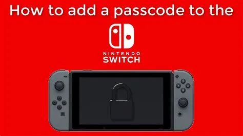 Can you password lock a switch?