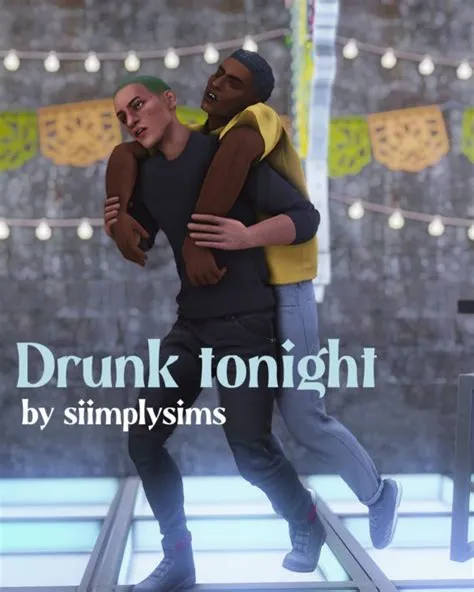 Can my sims get drunk in sims 4?