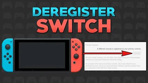 How do i deregister a primary switch that i no longer have?