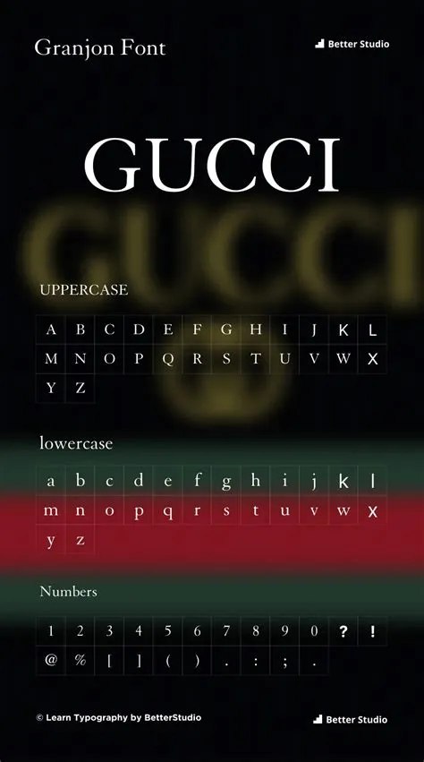 What is gucci font?