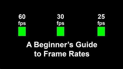 Is higher frame rate faster or slower?