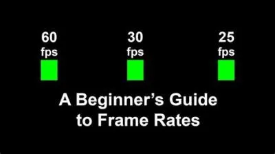 Is higher frame rate faster or slower?