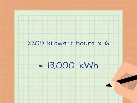 How do you calculate 1kwh?