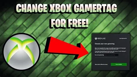 Is it free to change your gamertag?