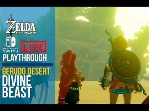 What divine beast is in the gerudo desert?