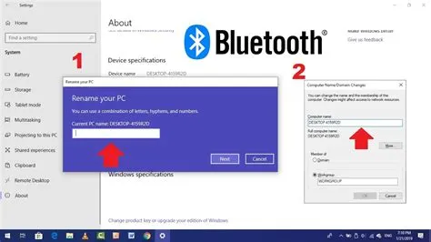 How do i rename my bluetooth controller in windows 10?