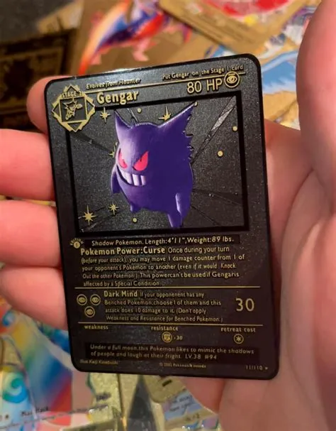 Is a pokémon card real if its dark?