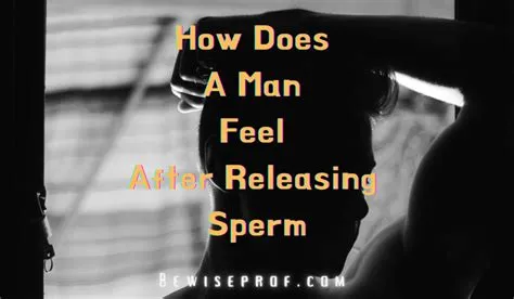 How does a man feel when releasing sperm?