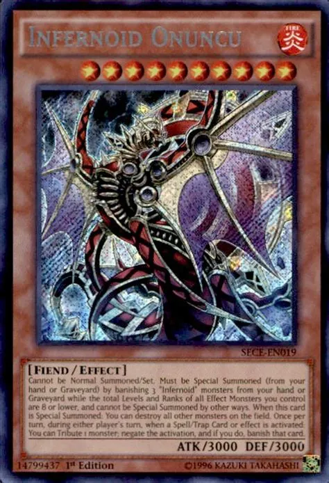 What is a secret rare yugioh card?