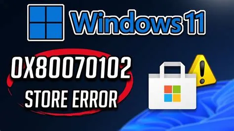 What is error code 0x80070102?