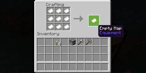 Can you empty a map in minecraft?